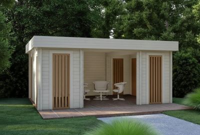 Tuinhuis Klein 545x395cm - 45mm - Grandcasa