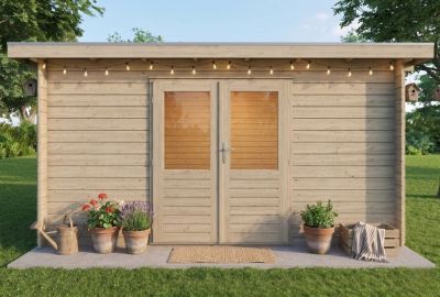 Blokhut Koolmees  400x250cm Onbehandeld