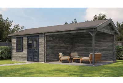 Blokhut Rozendaal 400x400cm + 400cm - 44mm 5