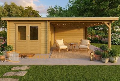 Blokhut Torenvalk 250x300 + 400 Geïmpregneerd 