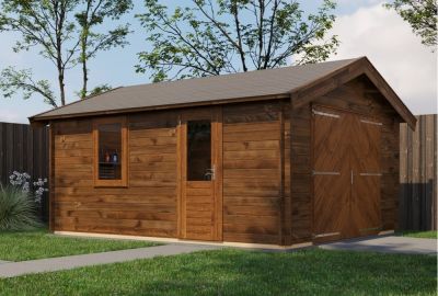 Houten garage Kesteren 400x400 cm - Lugarde Select 2