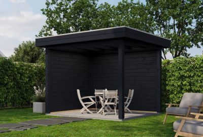 Lugarde Select veranda Laren 300x250cm  - 28mm - Zwart geolied 4