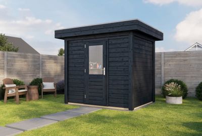 Lugarde Select blokhut Aalsmeer 250x200cm Zwarte olie