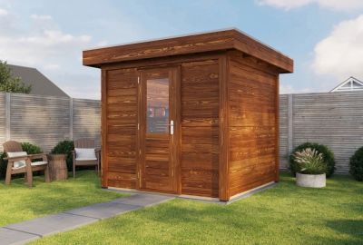 Lugarde Select Blokhut Garderen 250x250cm - Bruine olie 1