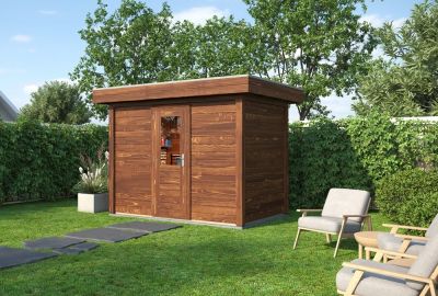 Lugarde Select blokhut Hoeven 300x200cm - Bruine olie 1