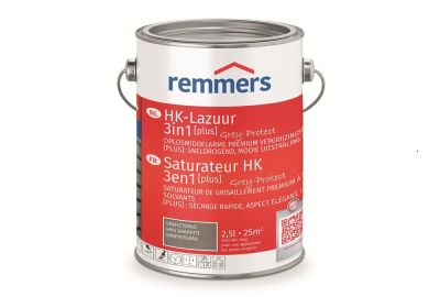 Remmers HK Lazuur beits 3in1 plus grafietgrijs 2,5-liter